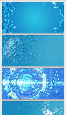 藍(lán)色電子科技背景專題模板-藍(lán)色電子科技背景圖片下載