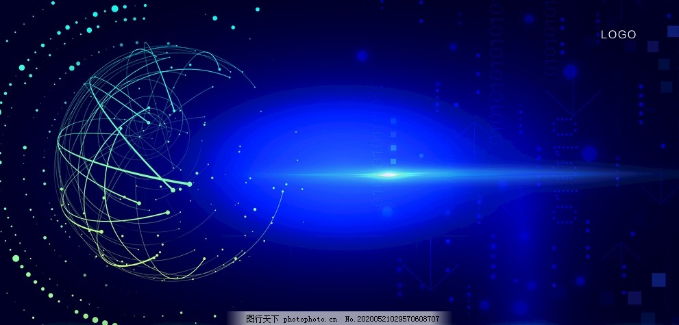 藍色背景下的電子技術 探索、創新與未來